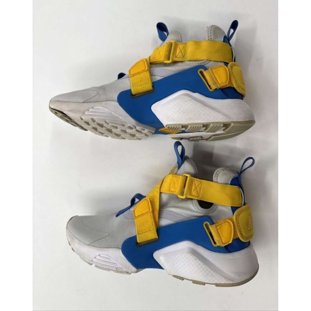 Nike Huarache City GS Athletic Shoes Youth Boys 6.5Y Blue Yellow Sneakers in Box - Picture 8 of 11
